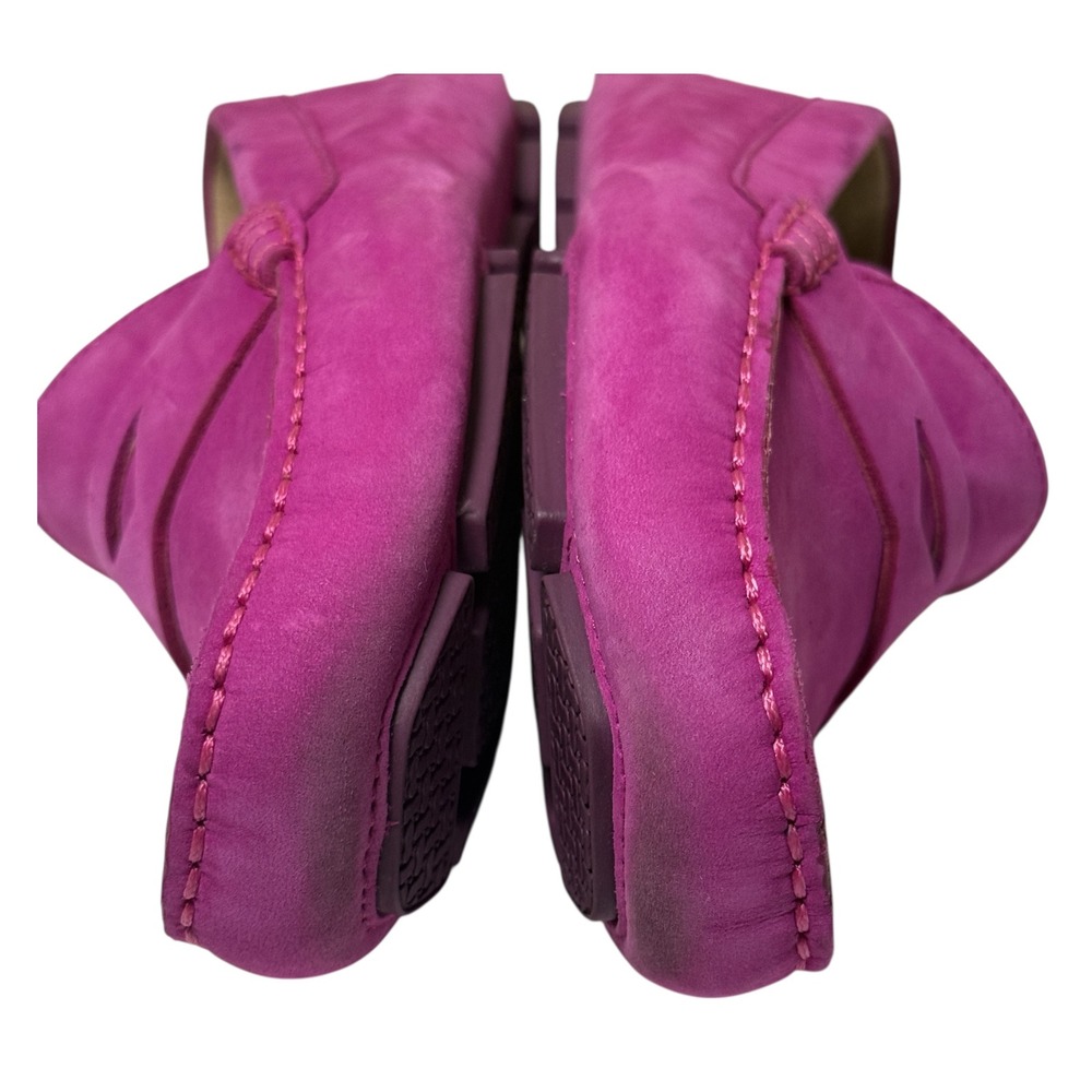 Cole Haan Fuchsia Suede Penny Loafers - Picture 7 of 9